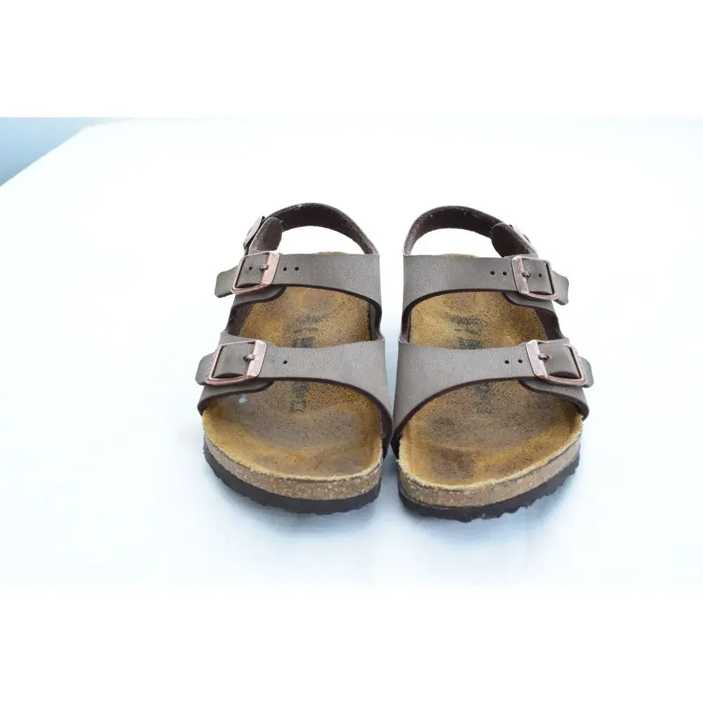Birkenstock Kids Brown Three-Strap Sandals